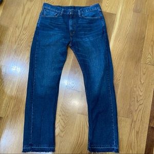 Levis 505 Straight Fit Jeans 36x32 natural distressing 100% cotton - Fast ship